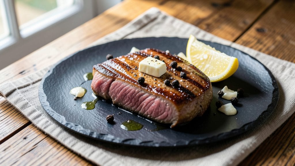 Albacore Steak Recipe: Pan-Seared Crust With Buttery Ocean Flavor