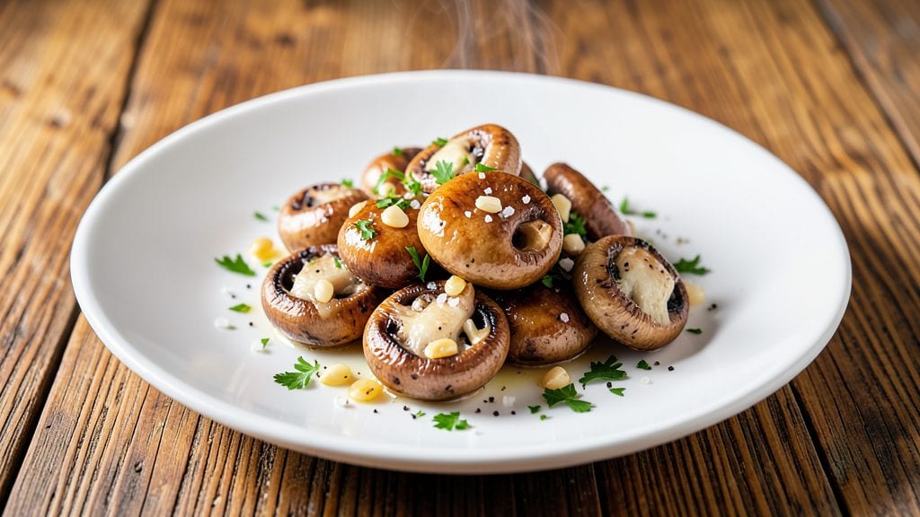 Baby Bell Mushrooms Recipe: Garlicky Butter Sauté With Crispy Edges