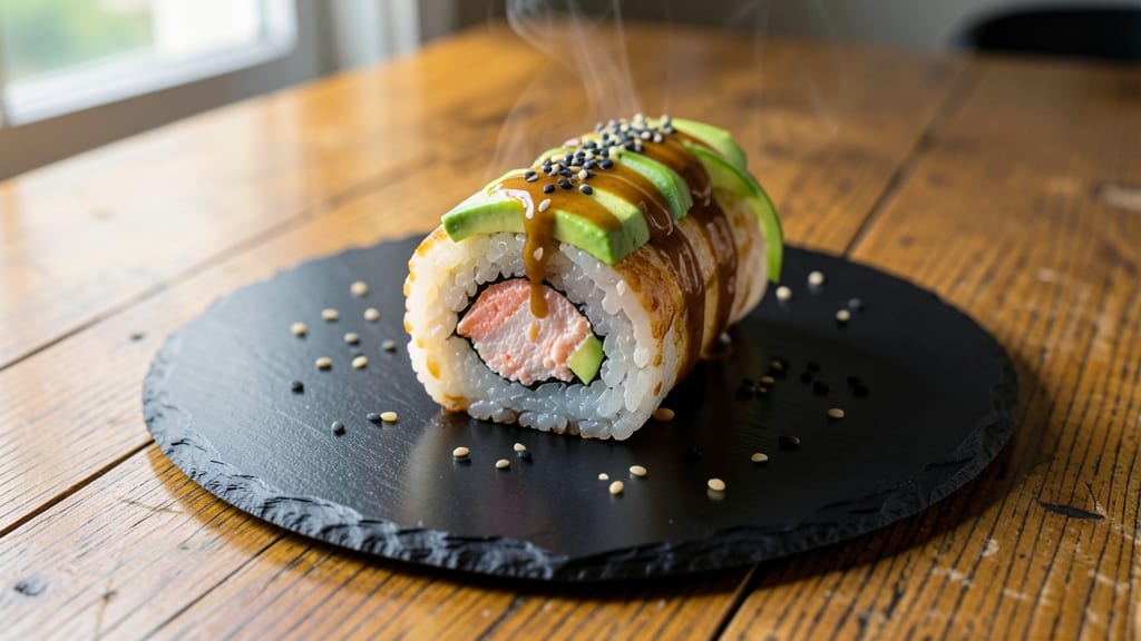 California Roll With Real Crab Meat Recipe: Buttery Avocado Wrapped in Crispy Rice