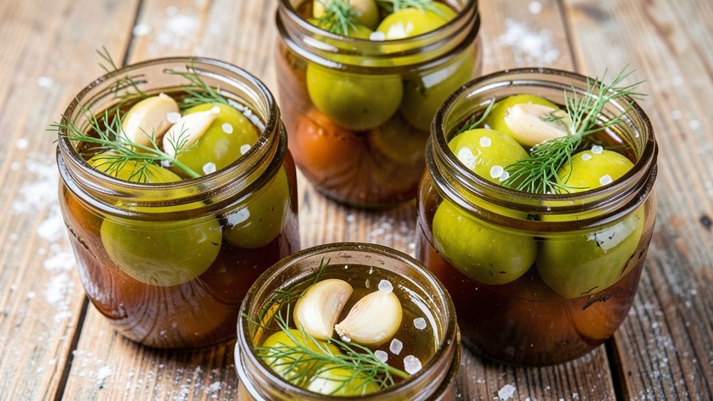 Canned Pickled Green Tomatoes Recipe: Brine-Preserved Tangy Crunch in 10 Minutes