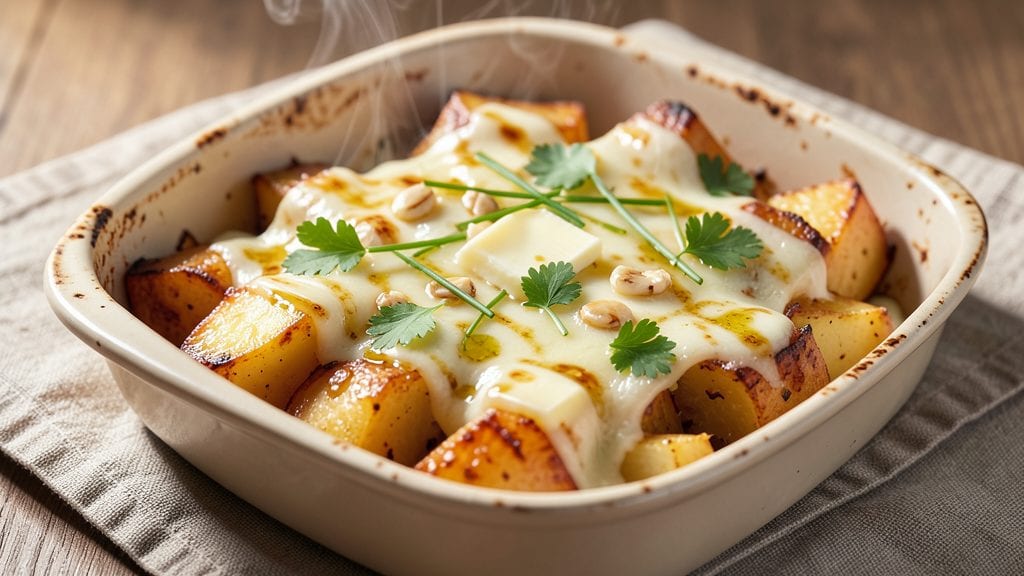 Delmonico's Copycat Potatoes Bake Recipe: Crispy Top, Melty Cheese, One-Pan Magic