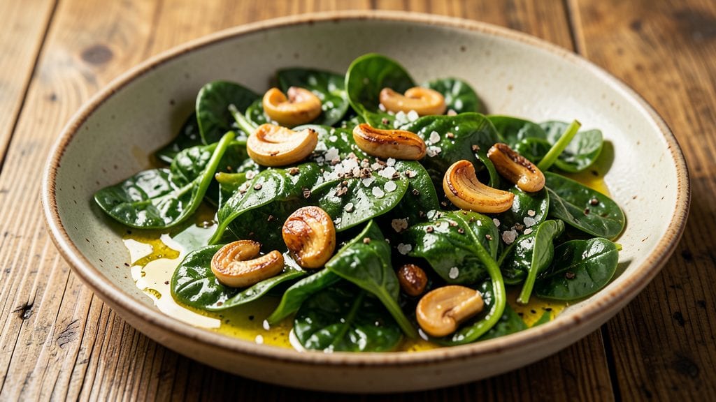Fried Spinach Recipe: Crispy Garlic and Lemon Kiss