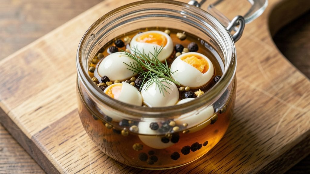 Grandma's Old Fashioned Pickled Eggs Recipe With Vinegar: Crunchy, Tangy Bites Straight From Nostalgia