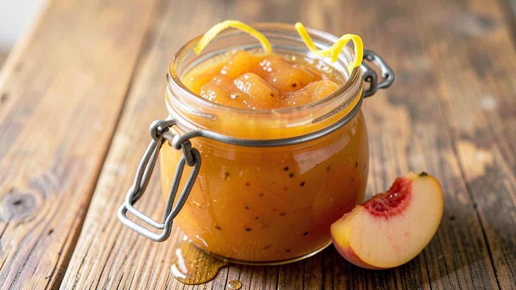 No-Cook Peach Freezer Jam Recipe: No-Sugar-Added Preservation in 10 Minutes