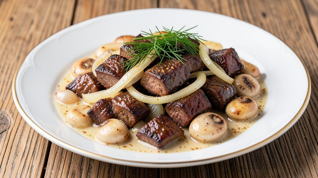 Old Fashioned Beef Stroganoff Recipe: Smooth Mushroom Cream That Melts on Noodles