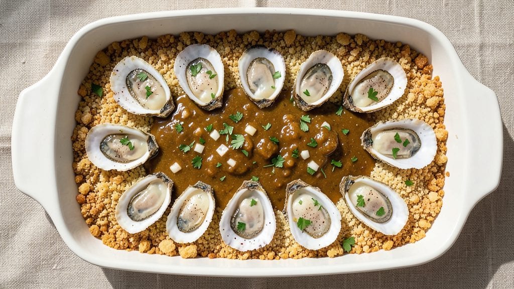 Oyster Bake Recipe: Cheesy, Crispy Top With Buttery Oyster Richness