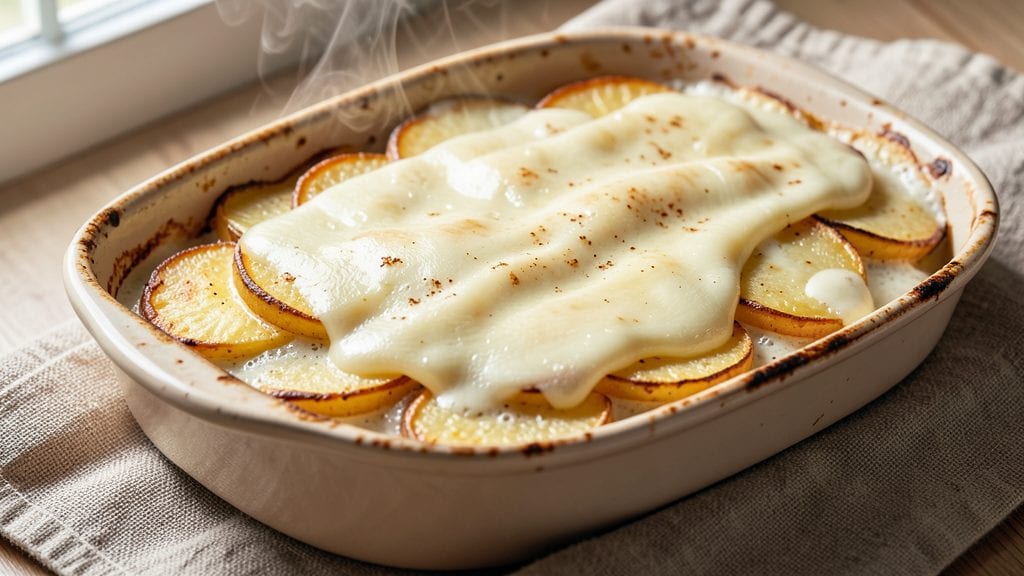 Scalloped Potatoes Velveeta Recipe: Crispy Top, Melty Cheese Layers